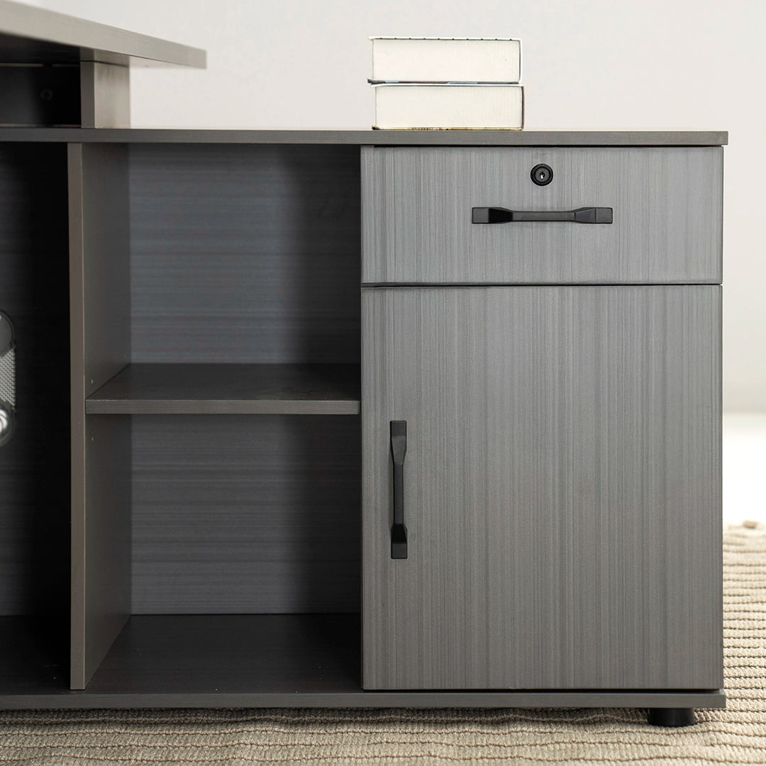 Modern Premium quality Office Table - Dark Oak