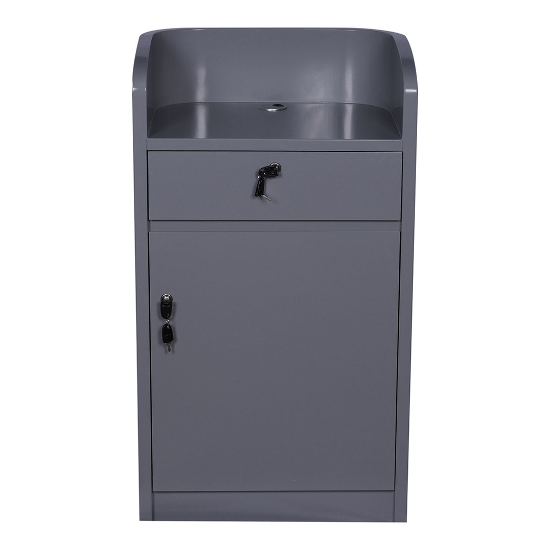 Glossy Podium Stand With Drawer And Cabinet For Storage-GCC Home Center