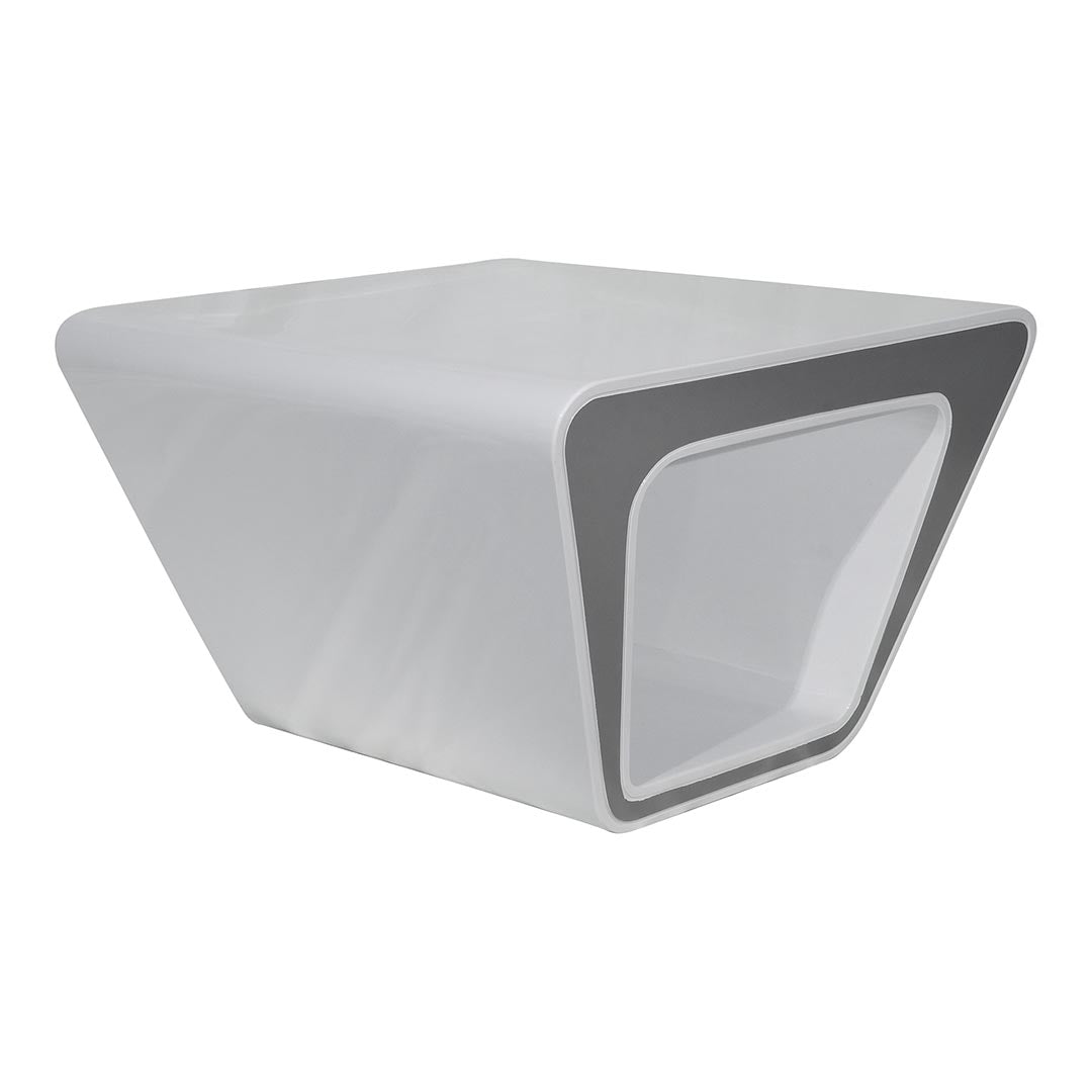 Glossy Coffee Table For Indoor And Outdoor Settings - White-GCC Home Center
