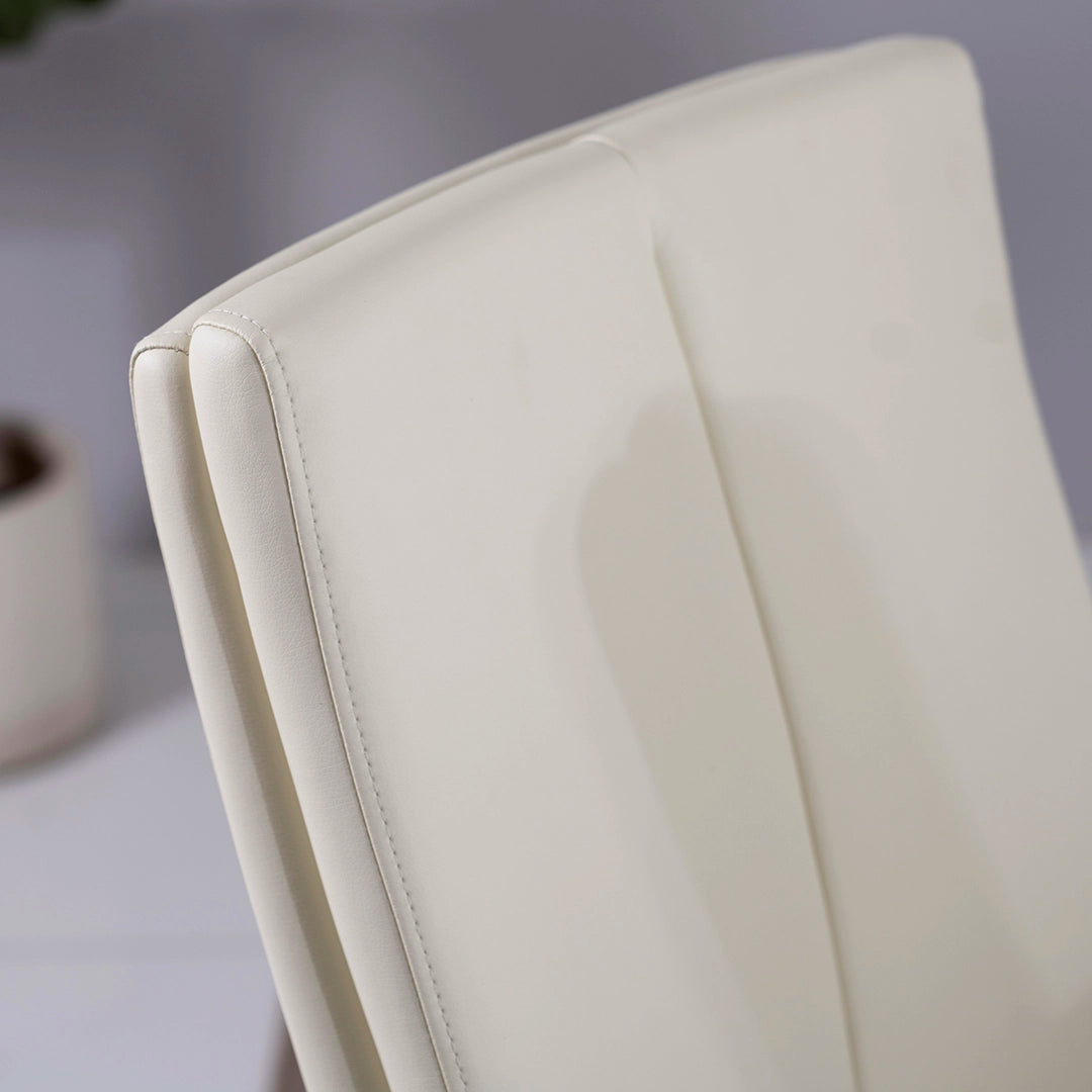 Luxury 6-Seater Dining Set – Off White & Gold