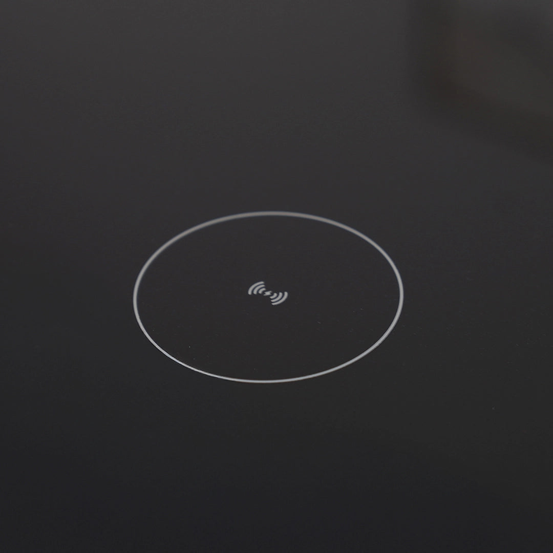 Smart Coffee Table with Built-in Fridge, Wireless Charging & Bluetooth Speaker – Wooden/Brown Finish