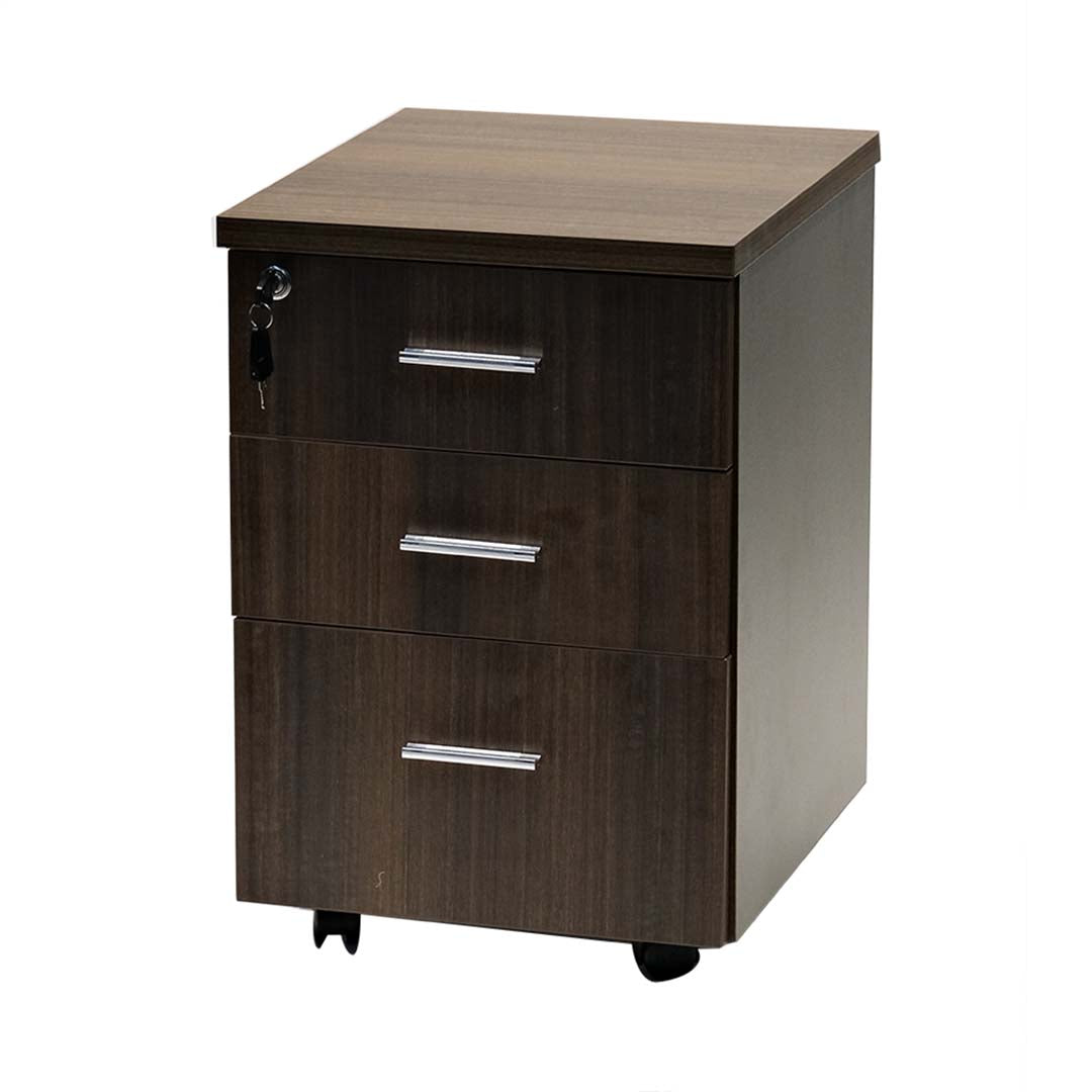Office Table with Movable Drawers For Both Office And Home - Brown-GCC Home Center
