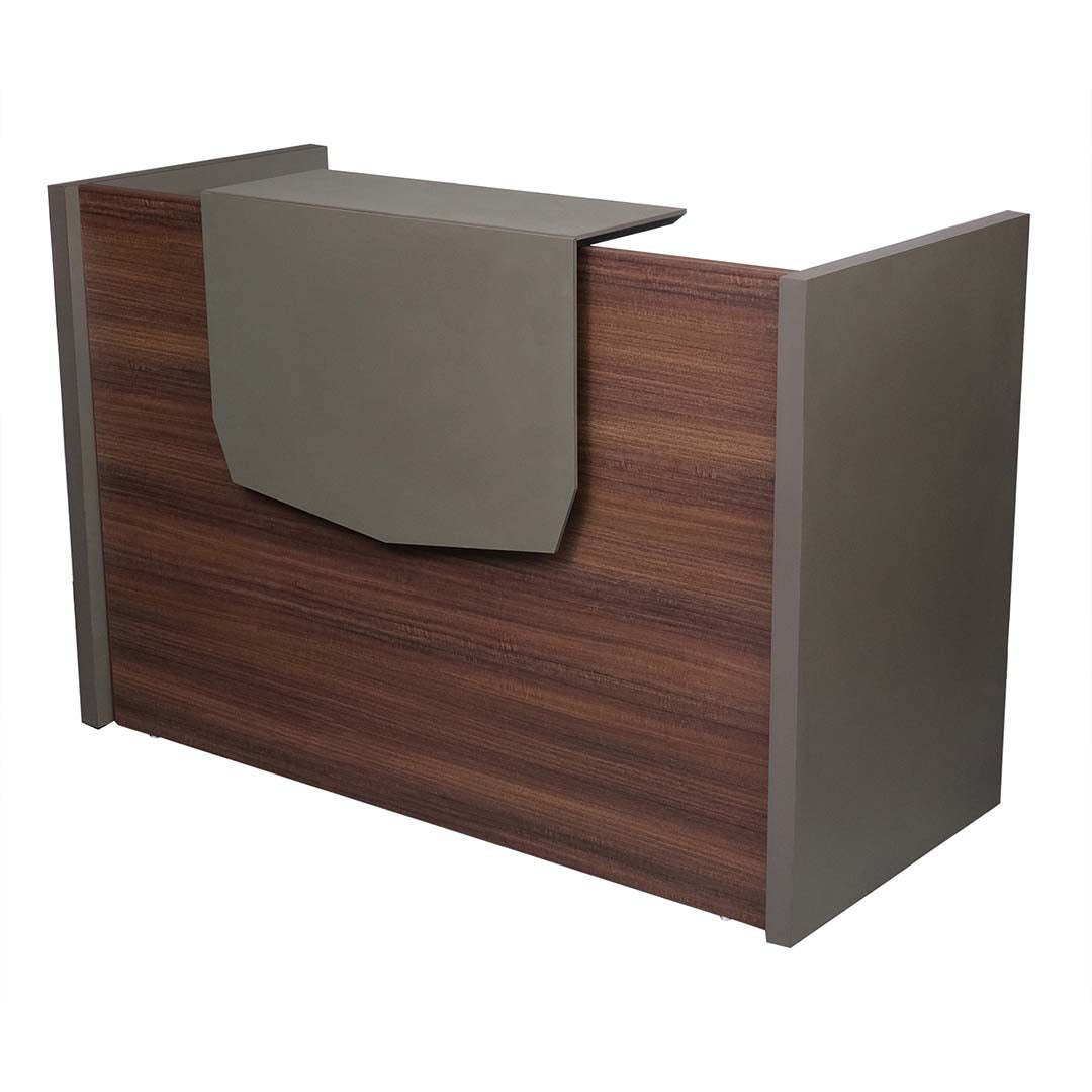 Luxury Reception Table With Storage Cabinets, Office Desk - Brown-GCC Home Center