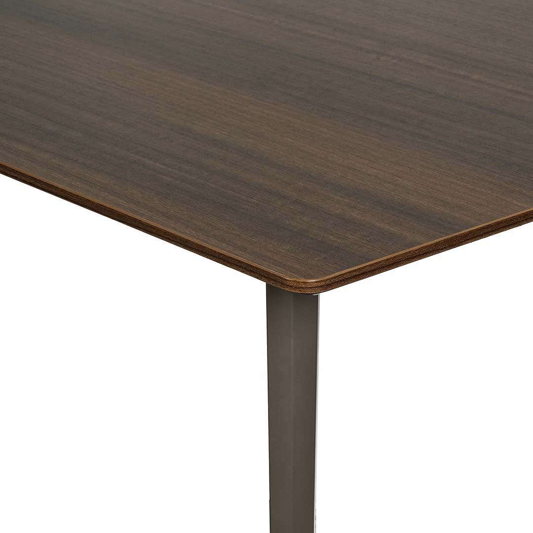 Elegant Meeting Table For Dining Or Workspace, Brown-GCC Home Center