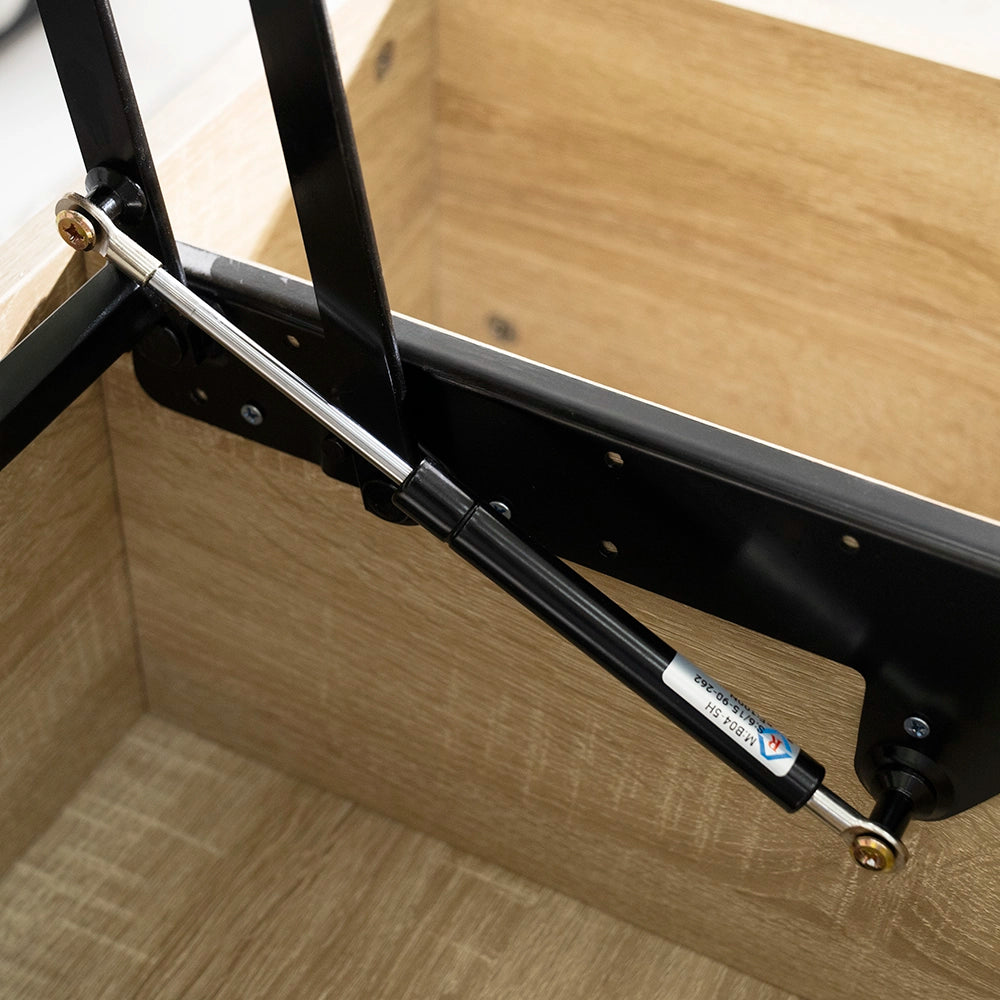 Coffee Table with Smart Lift-Top Mechanism and Hidden Storage