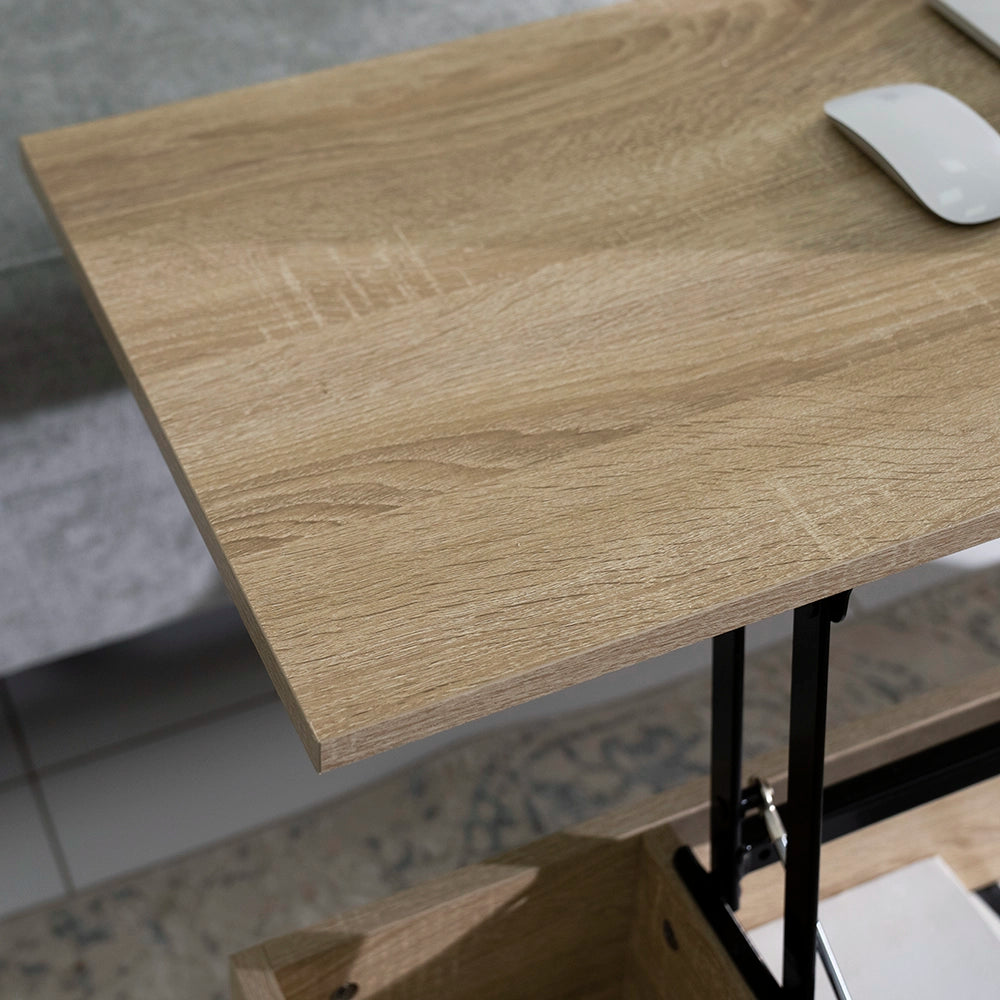 Coffee Table with Smart Lift-Top Mechanism and Hidden Storage