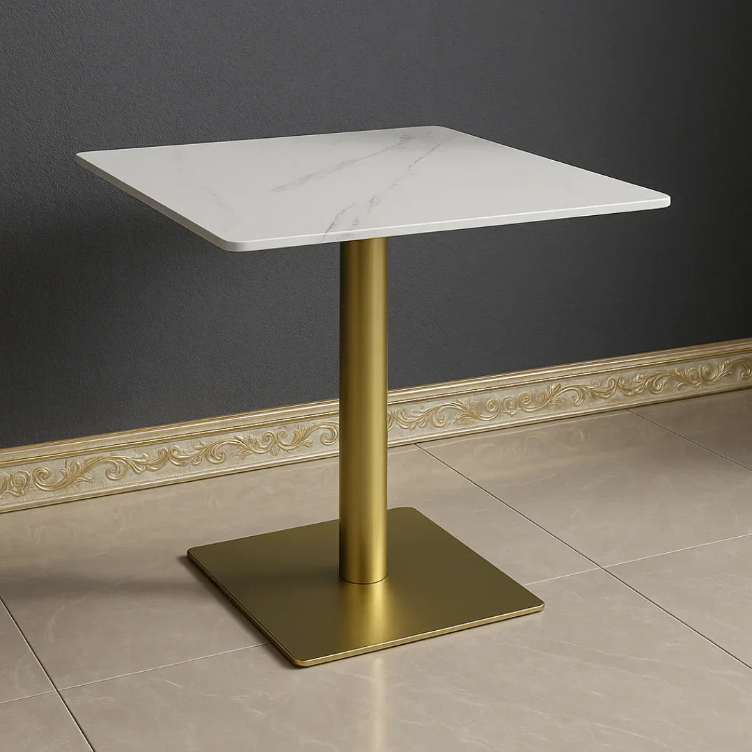 Square Ceramic Top Dining Table for Café & Restaurant