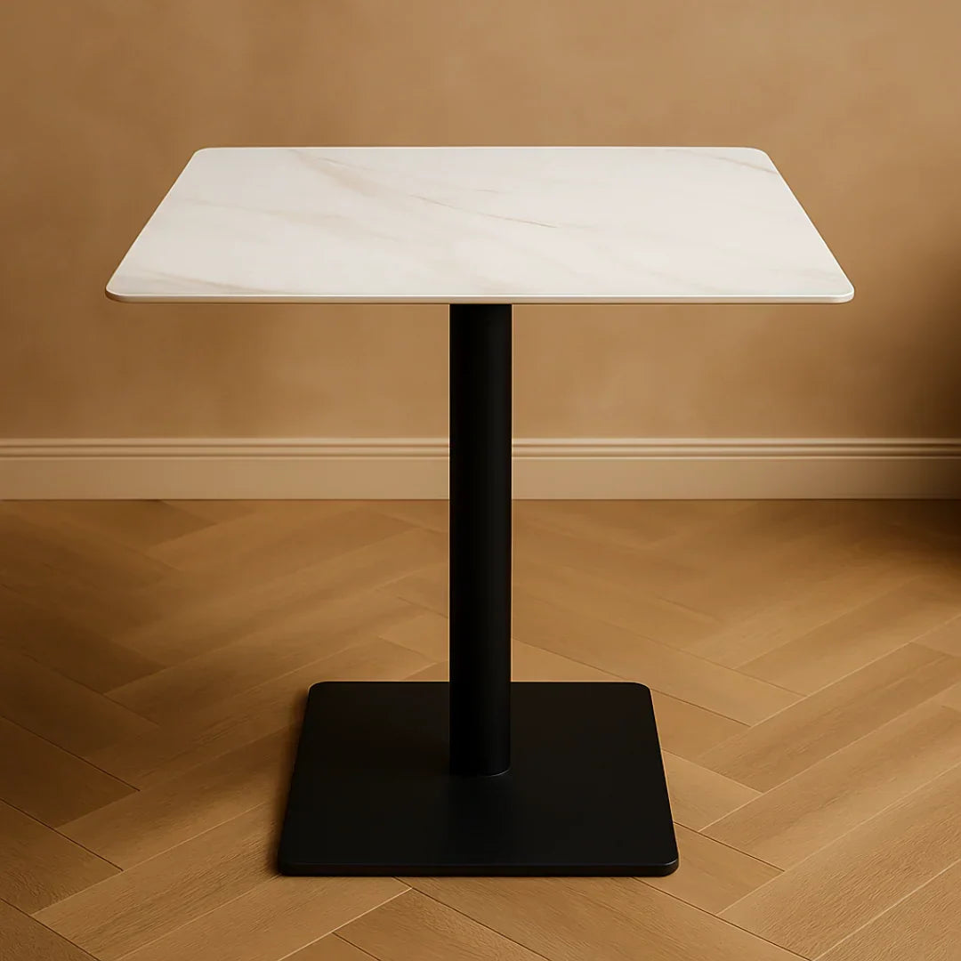 Square Ceramic Top Dining Table for Café & Restaurant