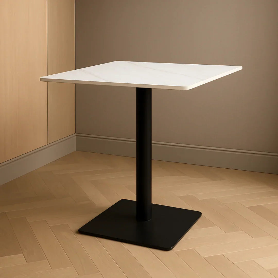 Square Ceramic Top Dining Table for Café & Restaurant