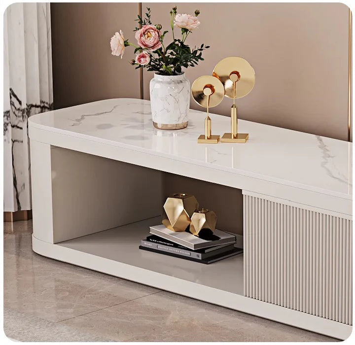 Sintered Stone Extendable Entertainment TV Unit-GCC Home Center