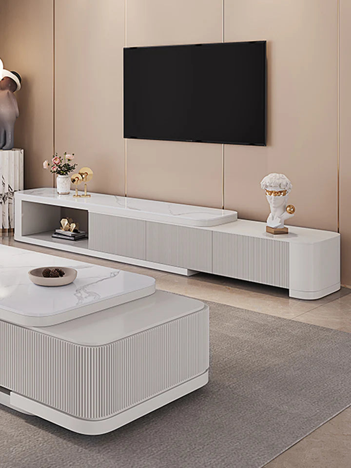 Sintered Stone Extendable Entertainment TV Unit-GCC Home Center