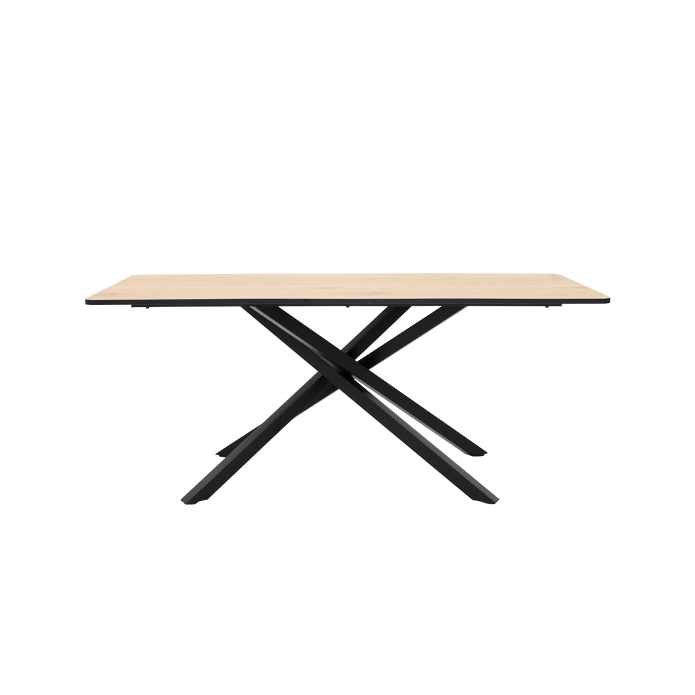 6-Seater Dining Set – Oak & Grey