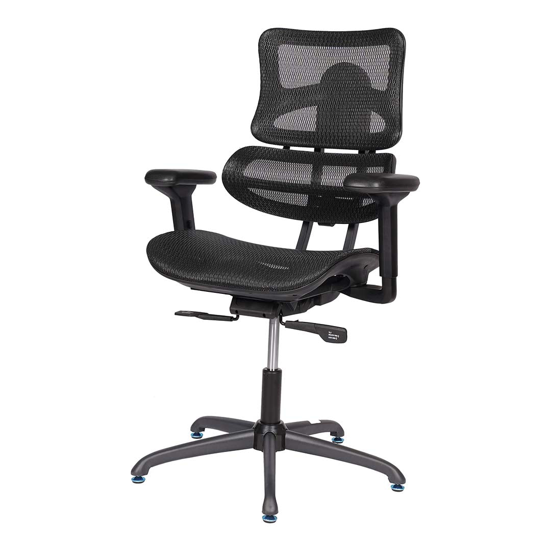 High Back Medicated Chair, Office Chair With Height Adjustable, Lumbar Support And 5 Swivel Wheels-GCC Home Center