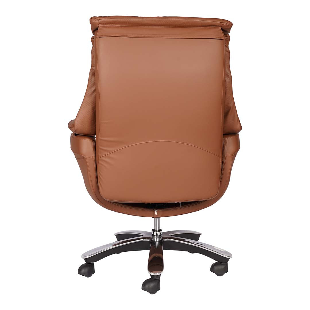 Executive High Back Leather Office Chair With Lumbar Support, Sofa Chair-GCC Home Center
