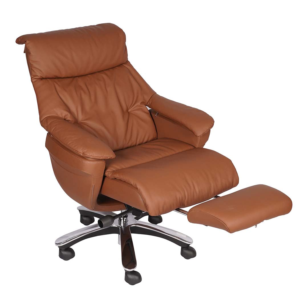 Executive High Back Leather Office Chair With Lumbar Support, Sofa Chair-GCC Home Center