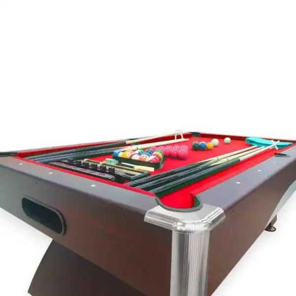 Caesar 8ft Professional Pool Table with 2 Storage Benches