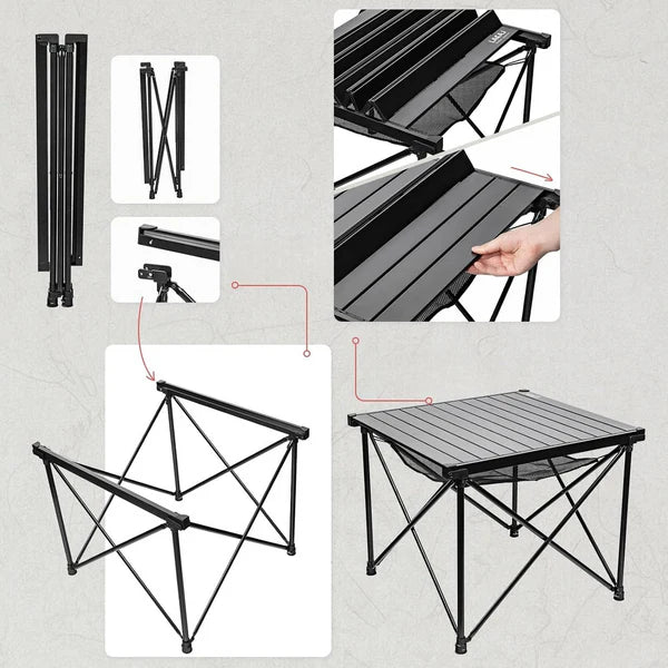 Foldable Camping Table (Aluminum Top)