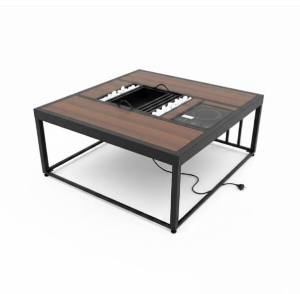 Multi-Functional Coffee Table with Built-in Induction Cooker