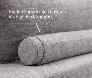 Top Quality Living Room Corner Sofa Set, L-Shaped Sectional Sofa with Solid Wood Frame & High-Density Foam