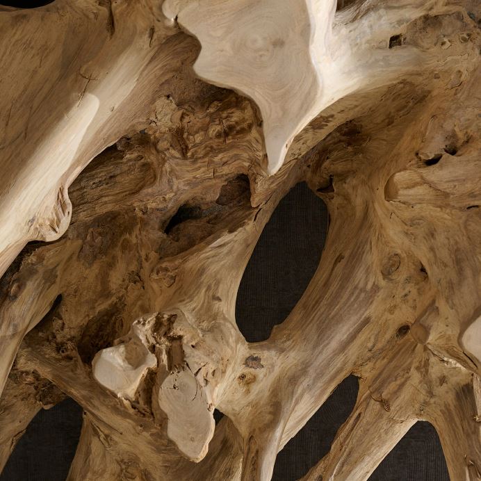 Luxury Coffee Table with Teak Root Wood in Natural Finish