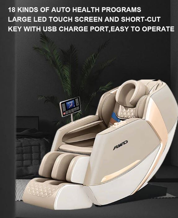 4D Full Massage Chair - 18 Auto Massage Programs