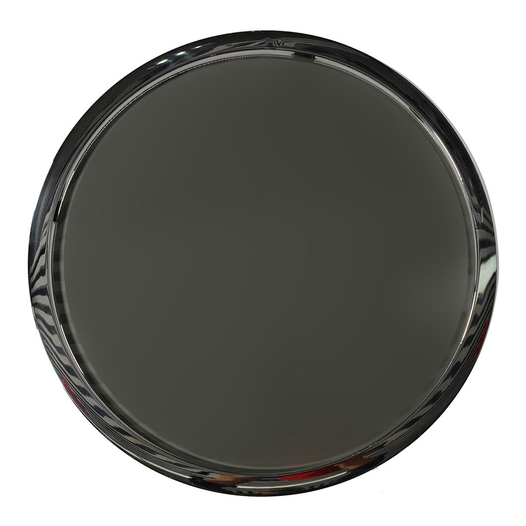 Round Coffee Table made with Tempered Glass And Shiny Stainless Steel Frame-GCC Home Center