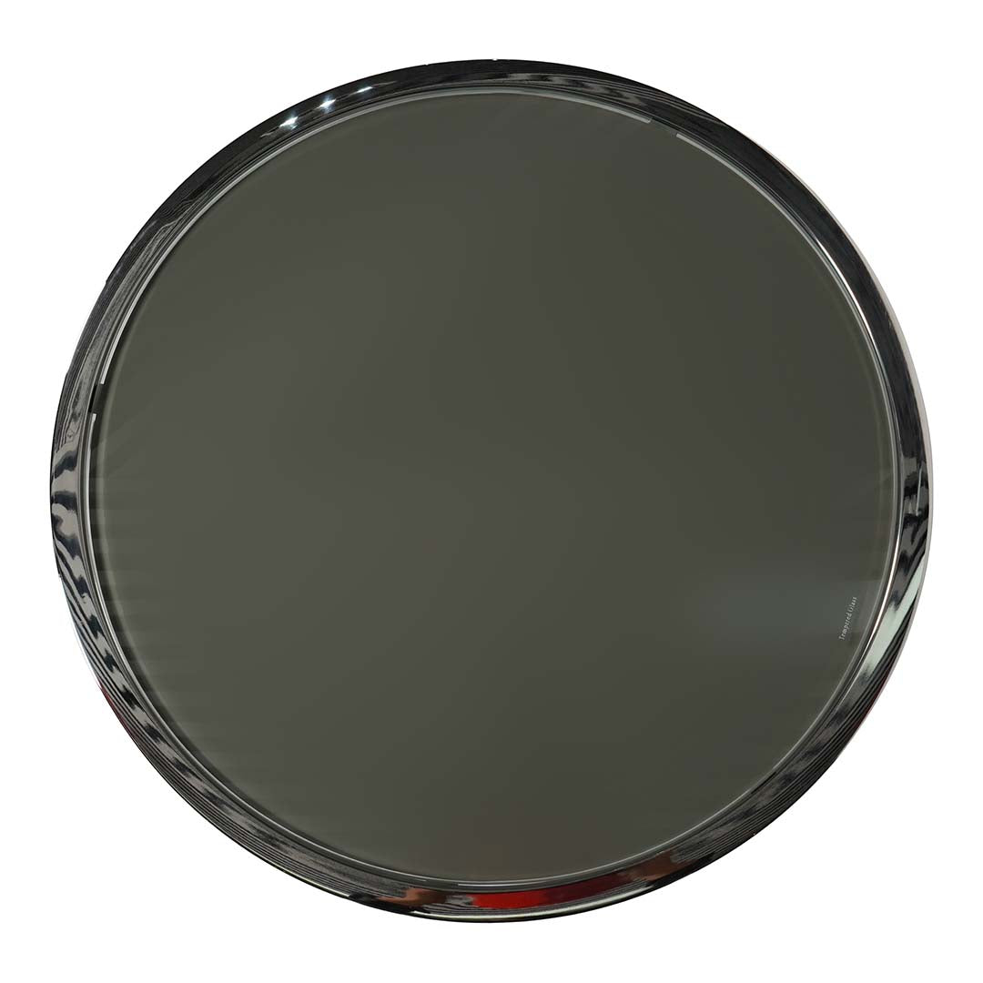 Modern Round Coffee Table With Shiny Stainless Steel Frame-GCC Home Center