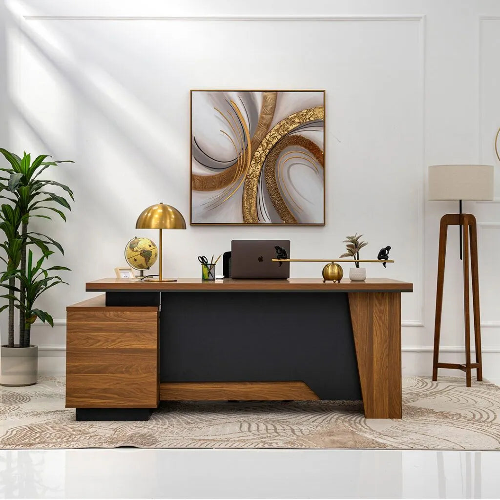 Luxury L-Shaped Office Desk