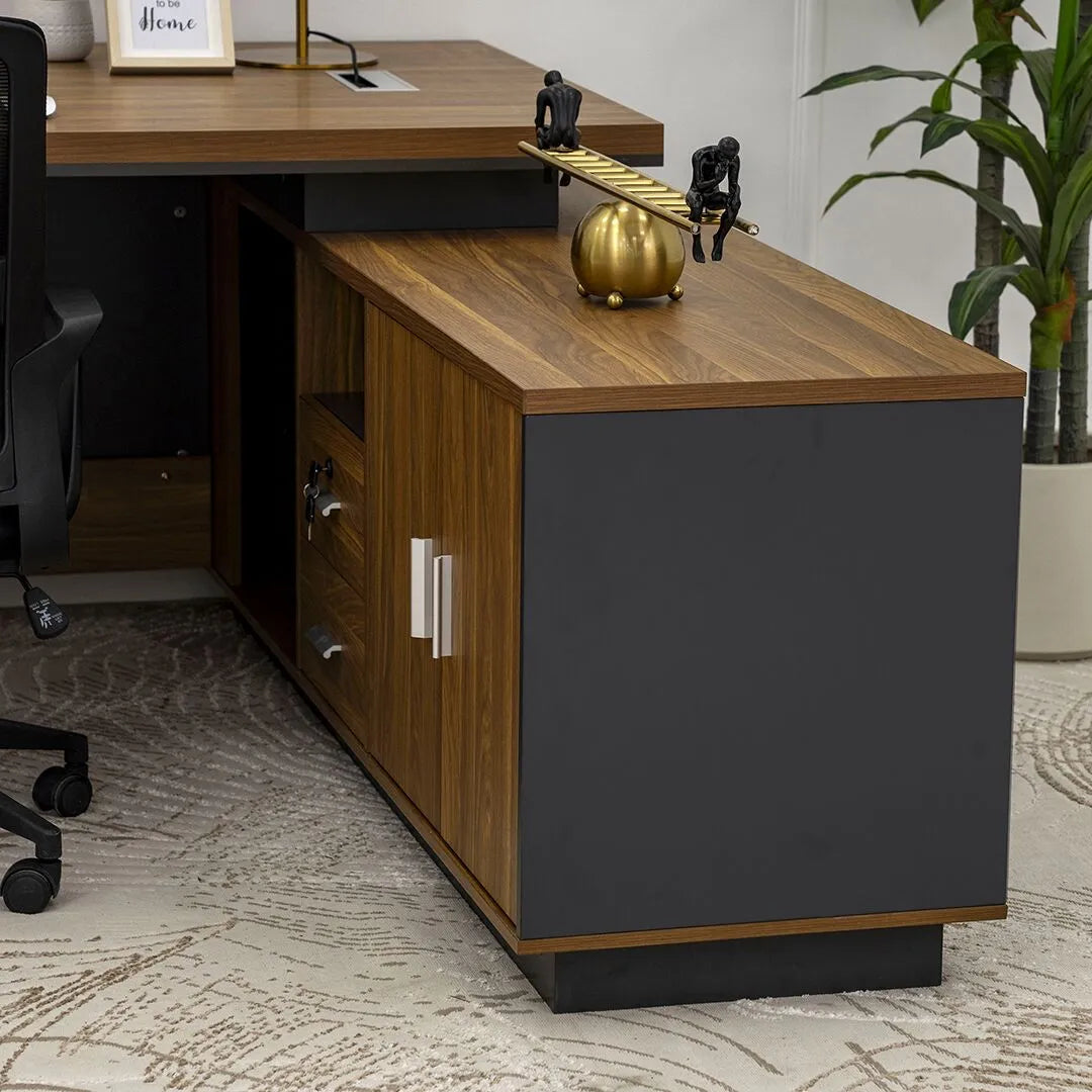 Luxury L-Shaped Office Desk