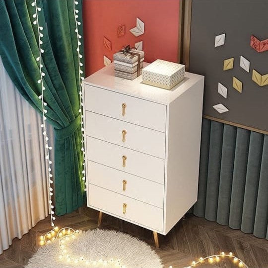 Simple Solid Wood Dressing Table for Bedroom, Massive Storage Drawers, Smart Mirror and a Chair.-GCC Home Center