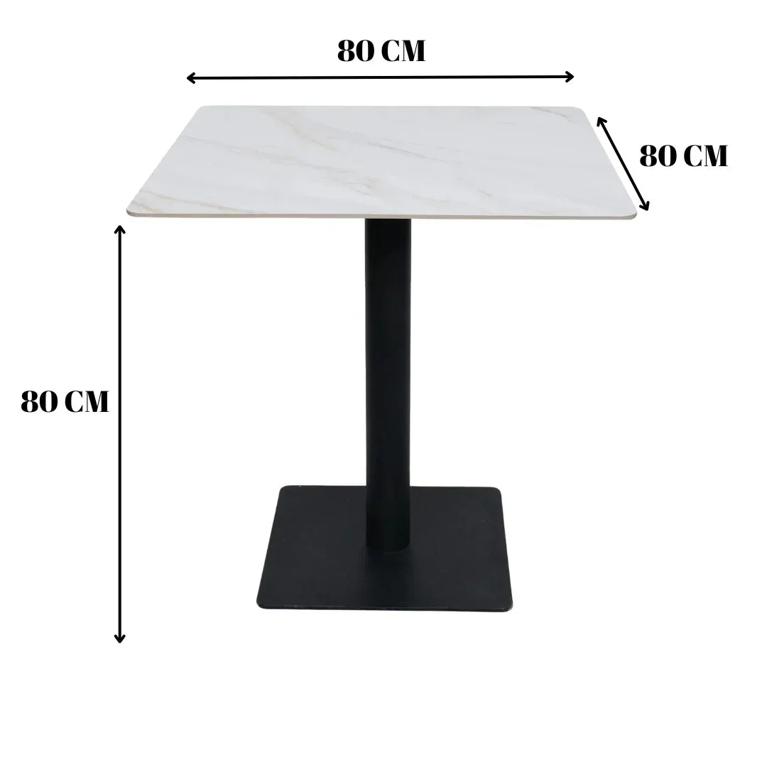 Square Ceramic Top Dining Table for Café & Restaurant
