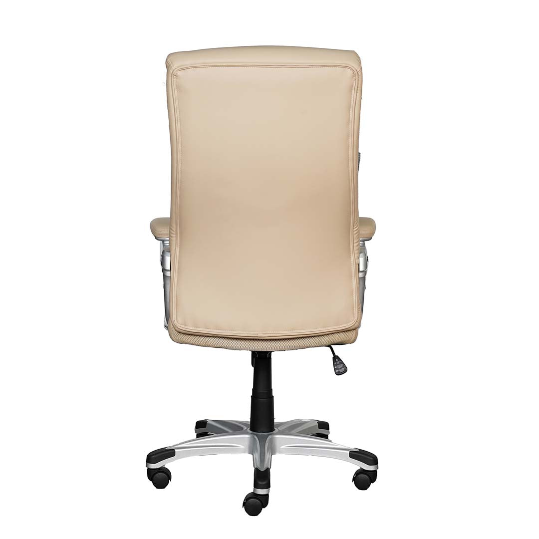 PU leather High Back Office Chair With Height Adjustable and Swivel Wheels-GCC Home Center