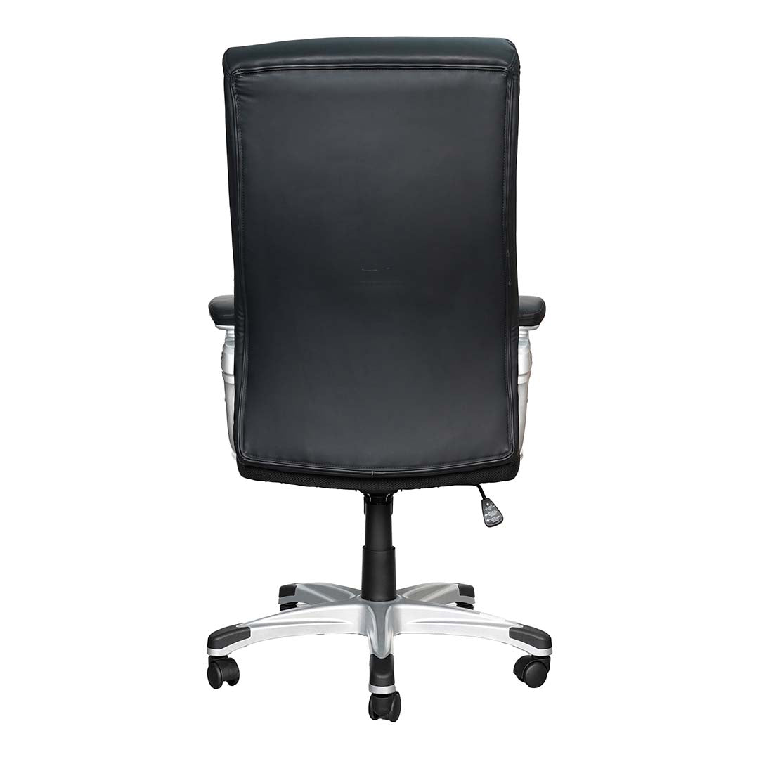 PU leather High Back Office Chair With Height Adjustable and Swivel Wheels-GCC Home Center