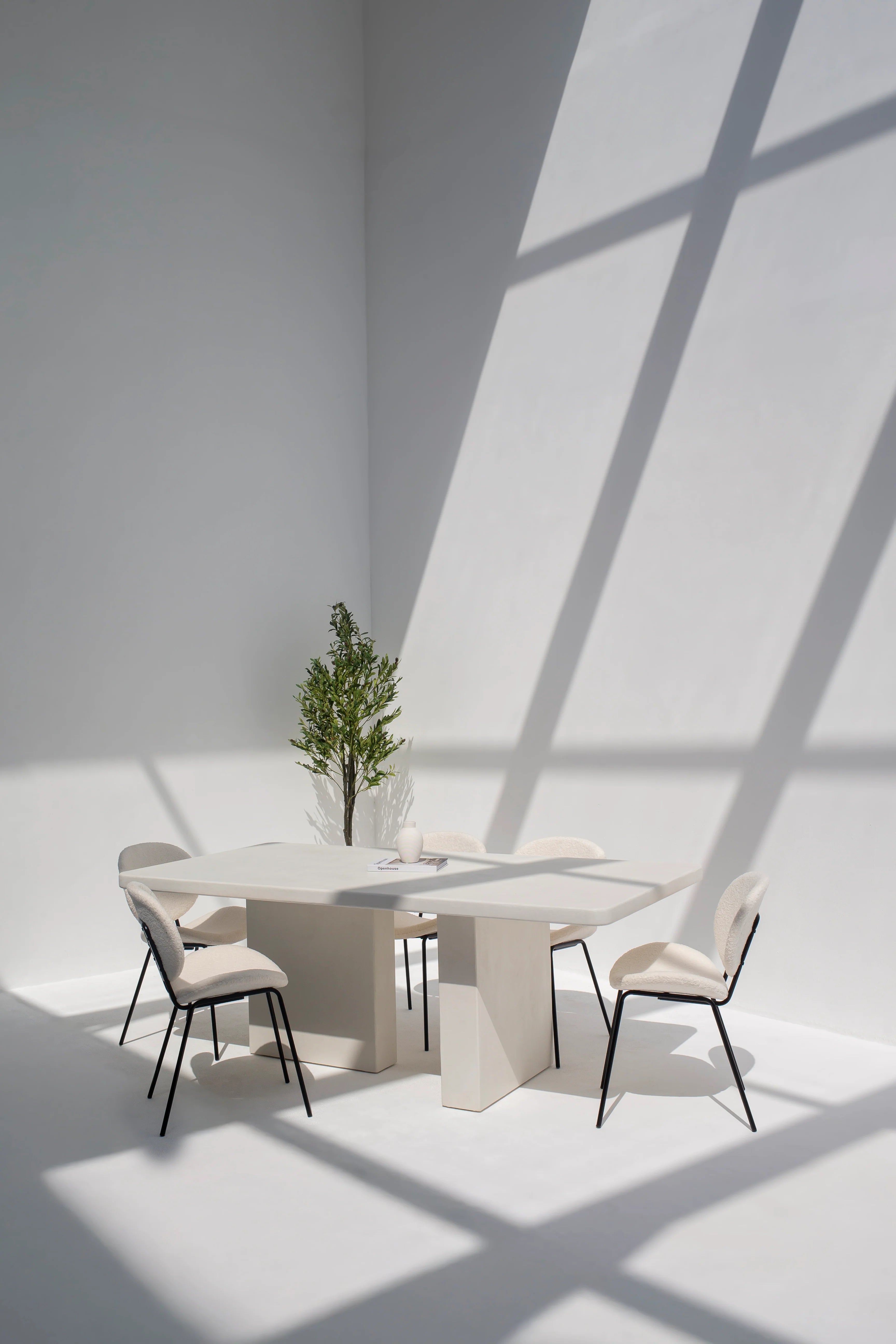 Santorini Micro Concrete Dining Table-GCC Home Center