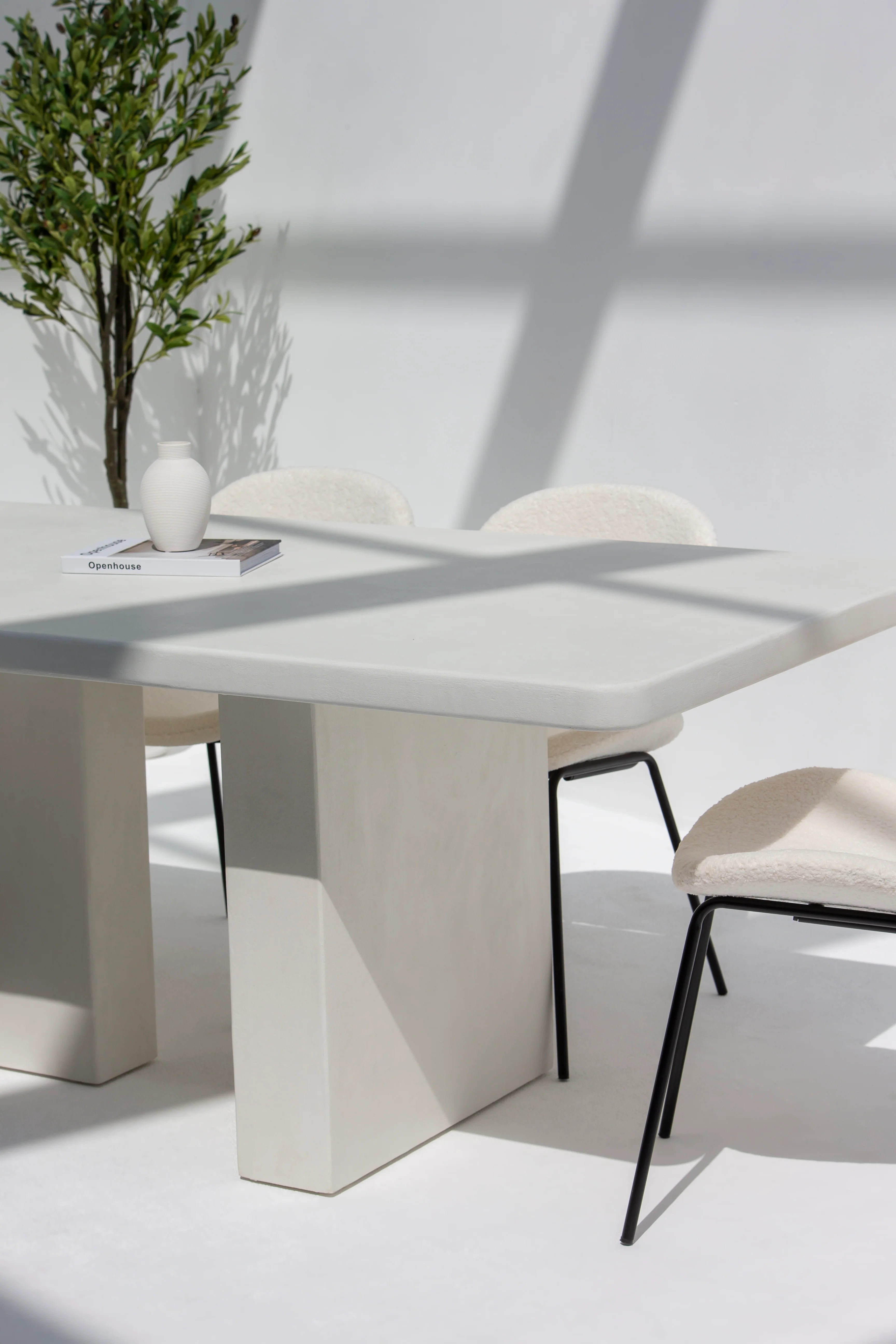 Santorini Micro Concrete Dining Table-GCC Home Center