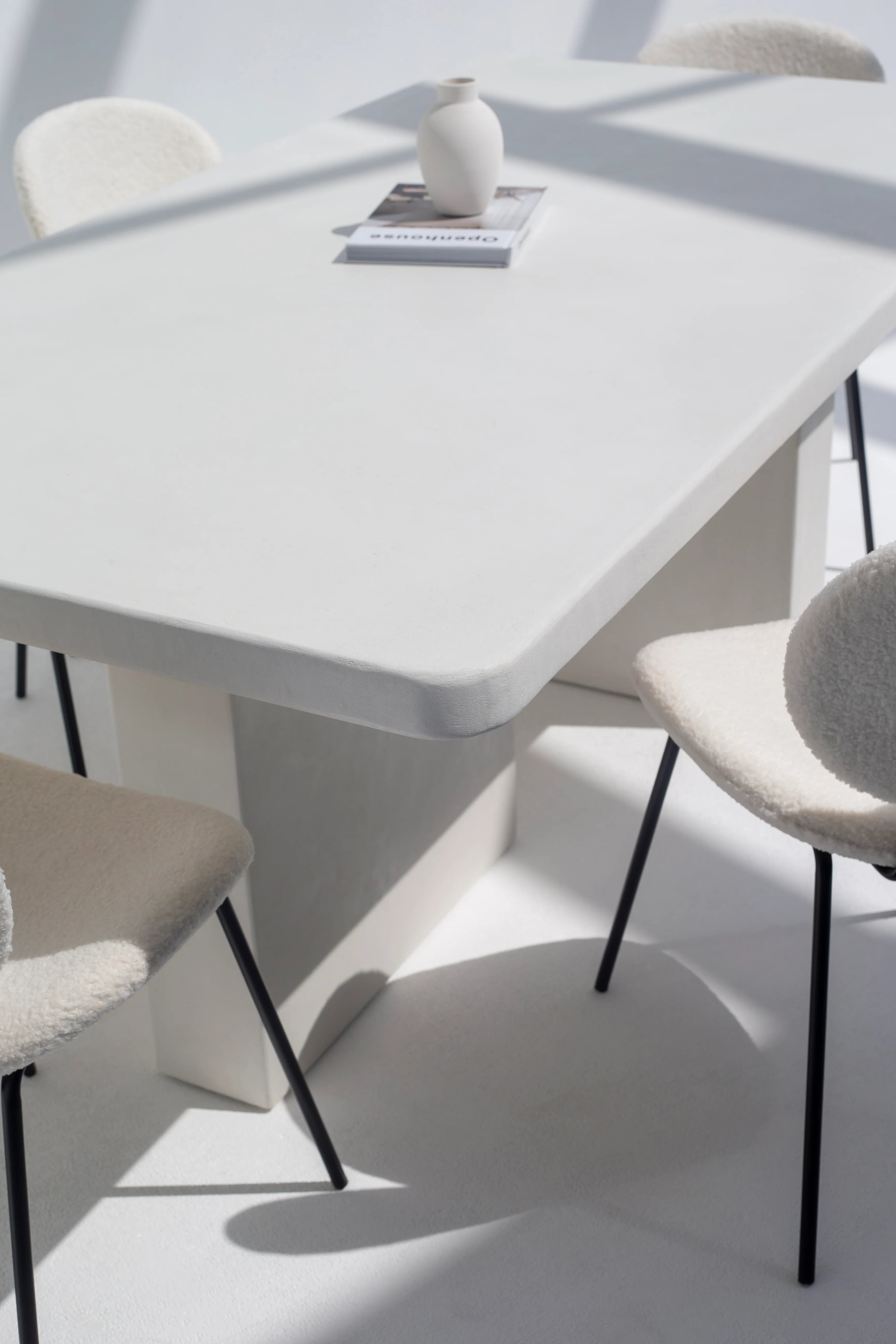 Santorini Micro Concrete Dining Table-GCC Home Center