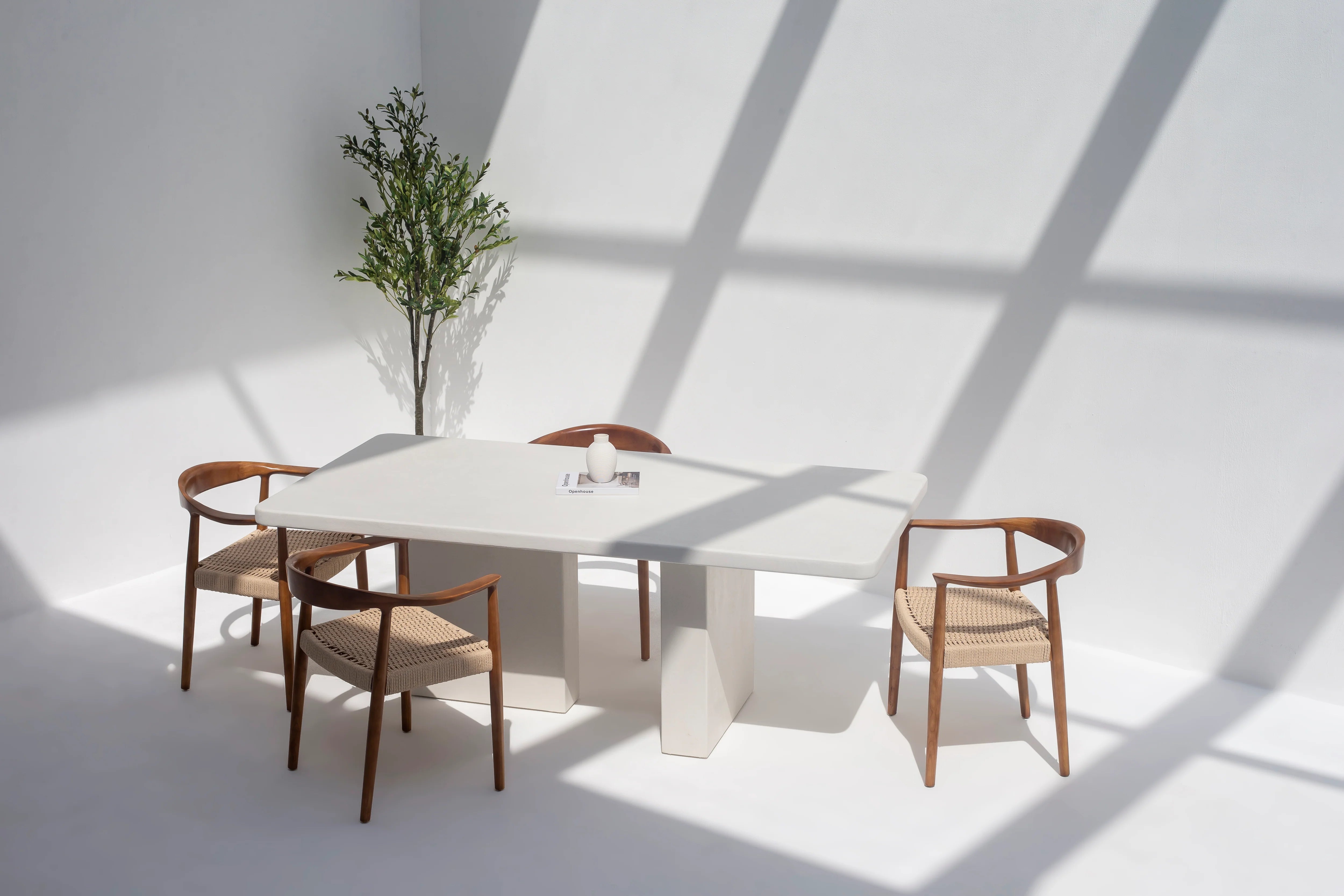 Santorini Micro Concrete Dining Table-GCC Home Center