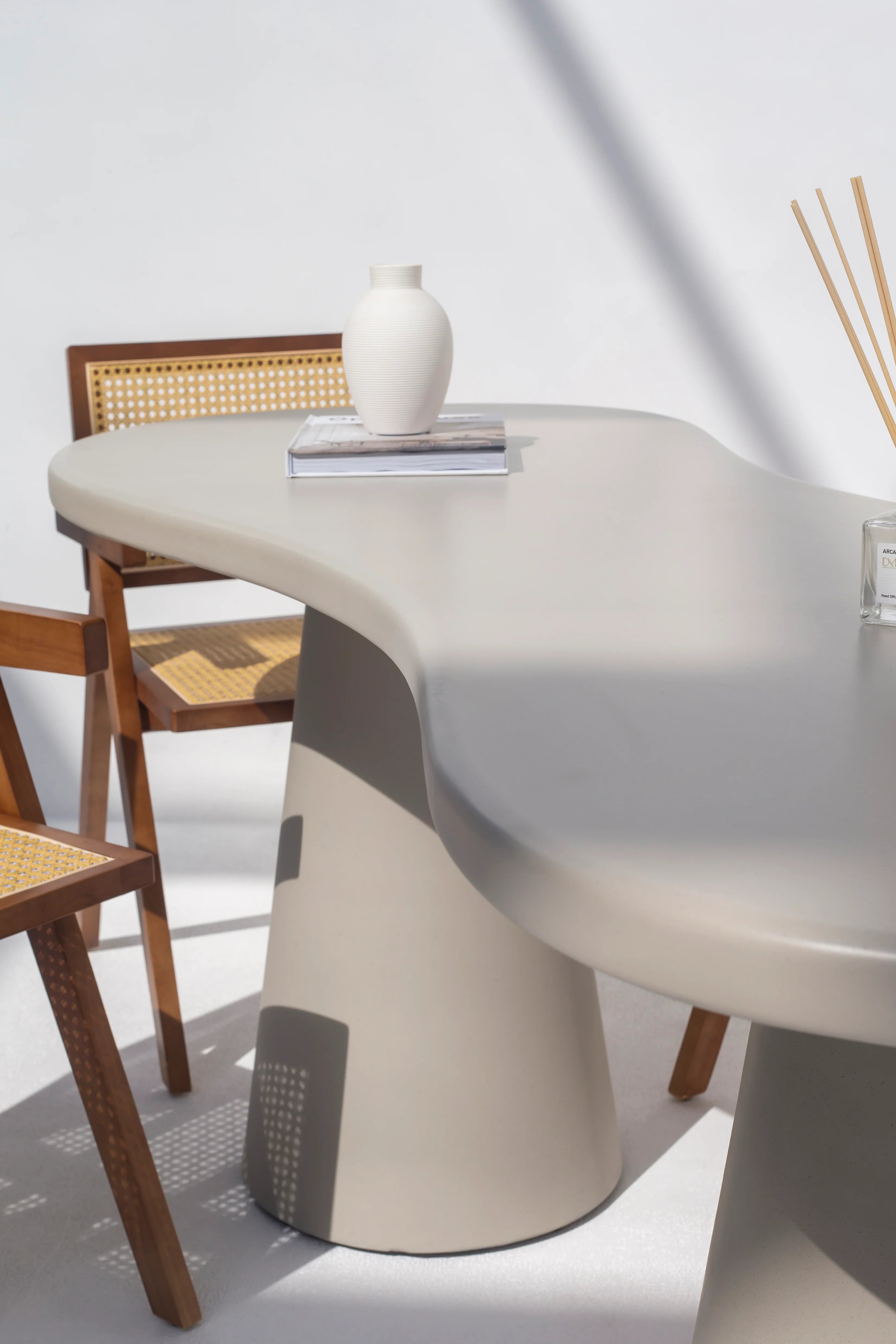 Plaza Gray Concrete Dining Table-GCC Home Center