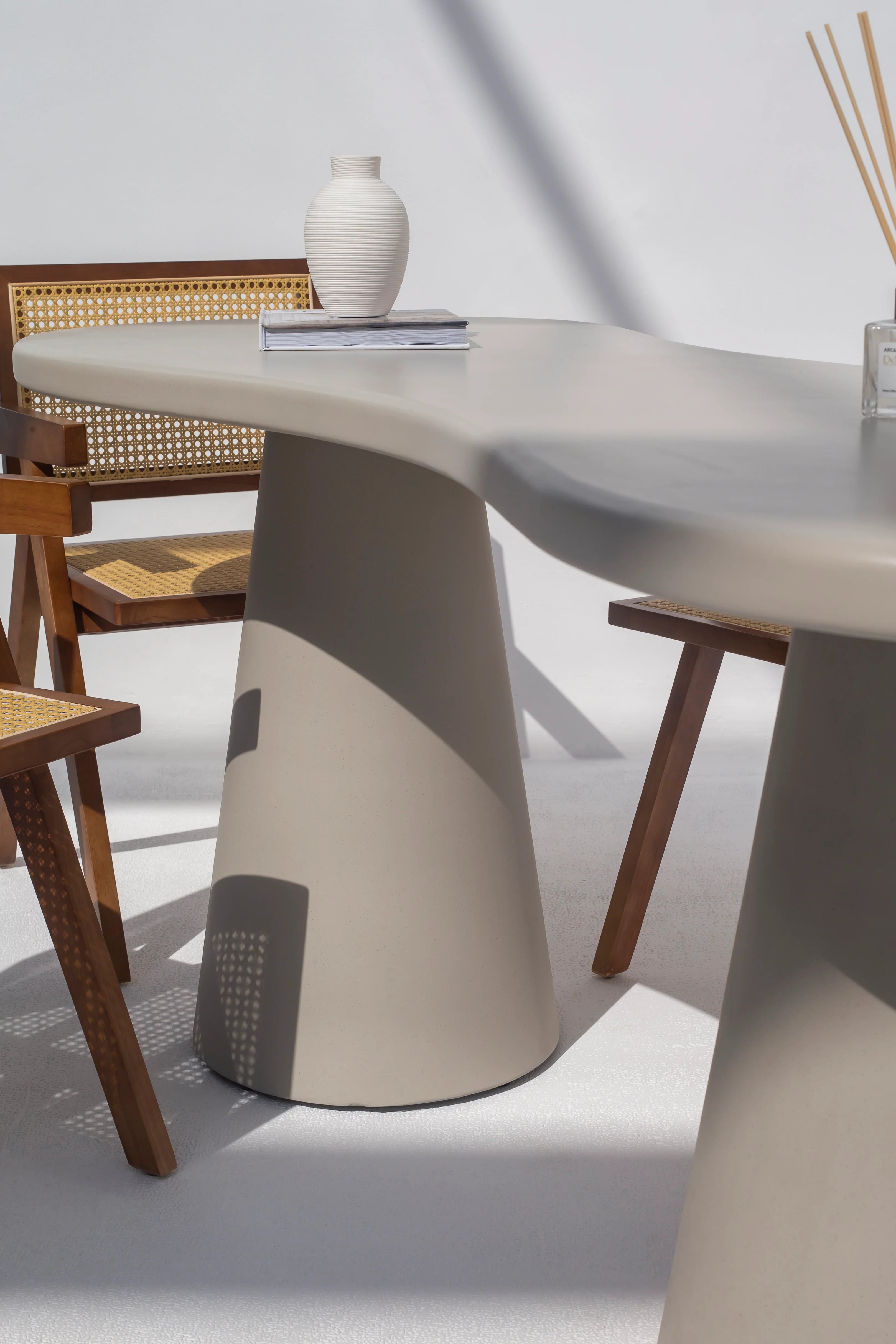 Plaza Gray Concrete Dining Table-GCC Home Center