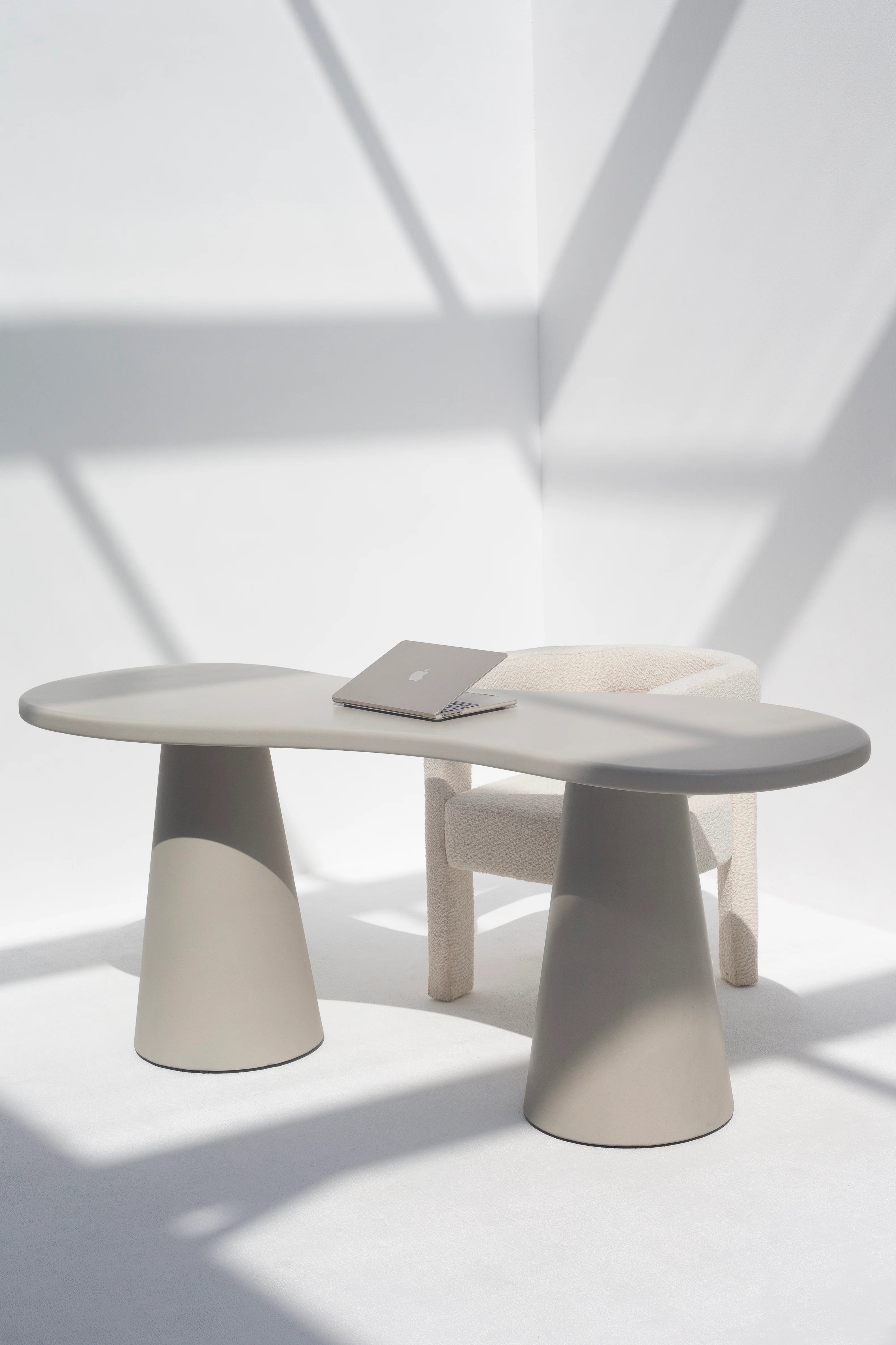Plaza Gray Concrete Dining Table-GCC Home Center