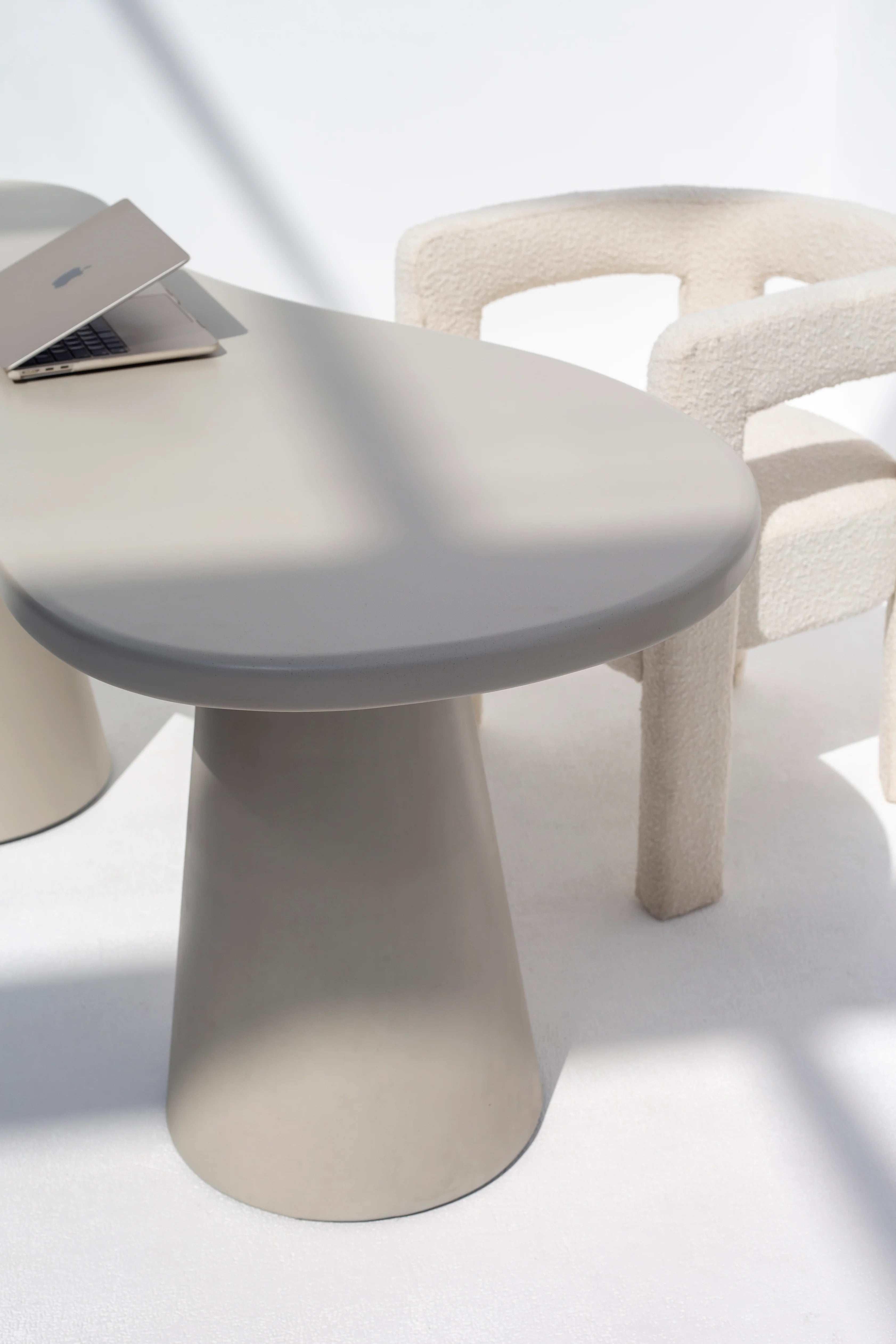 Plaza Gray Concrete Dining Table-GCC Home Center