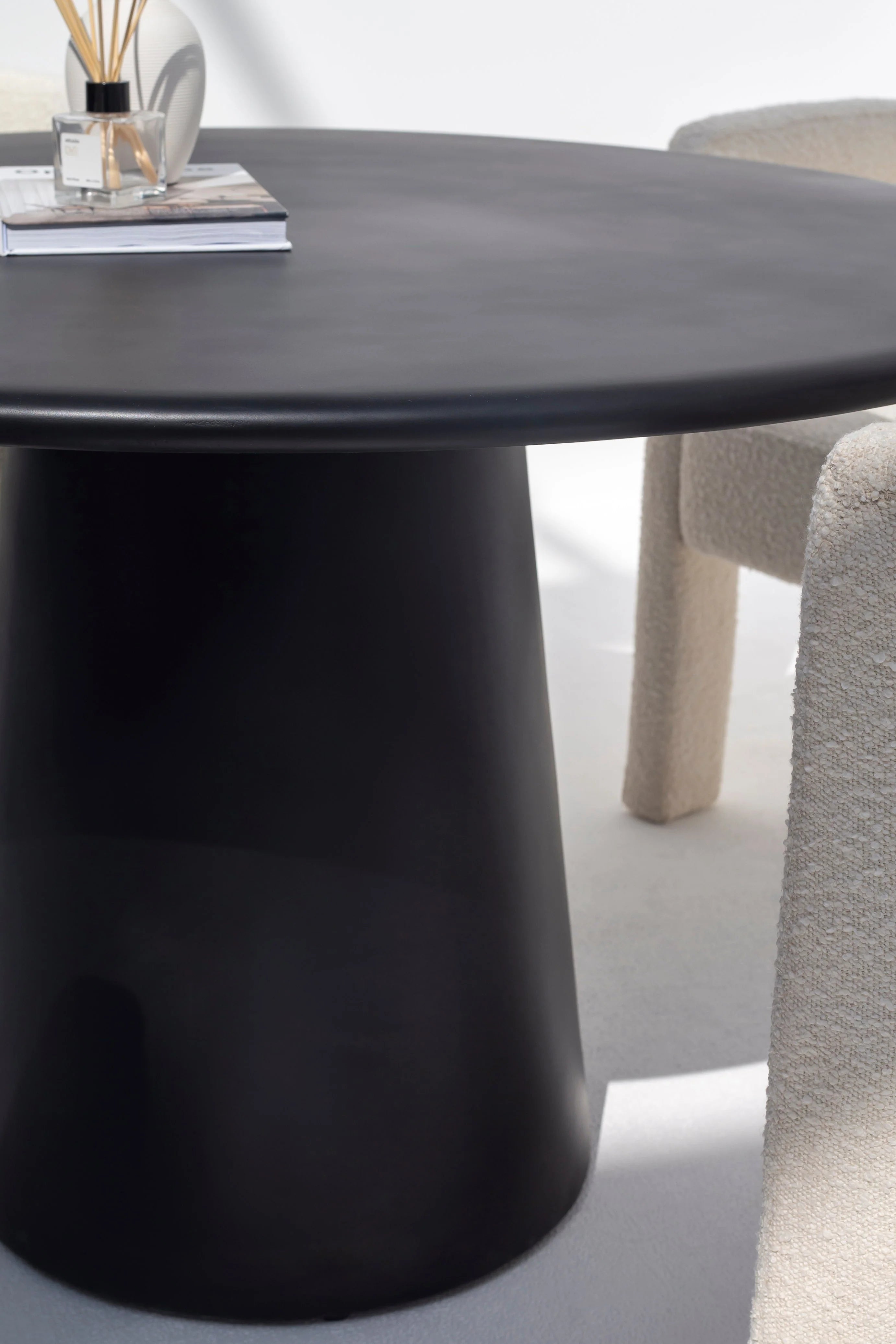 Clio Black Concrete Dining Table-GCC Home Center