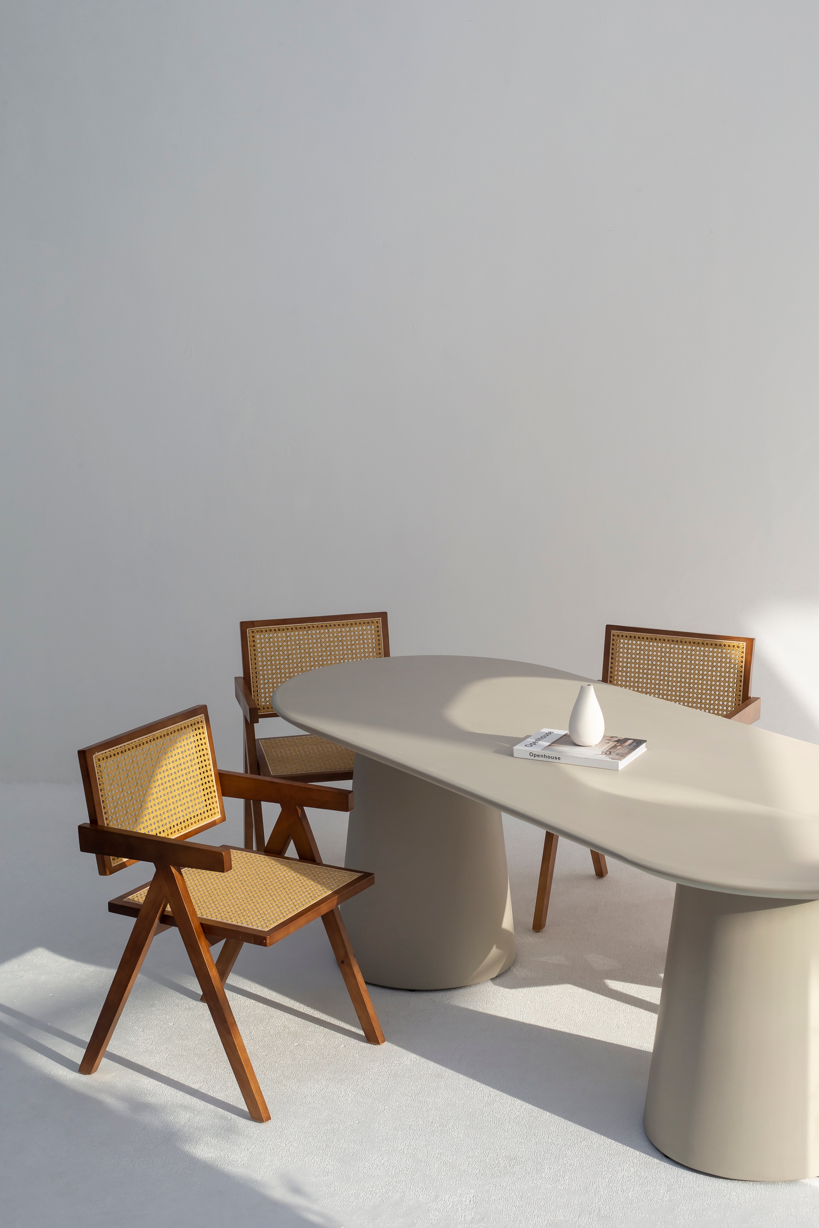 Dolce Concrete Dining Table With a Matte Finish-GCC Home Center