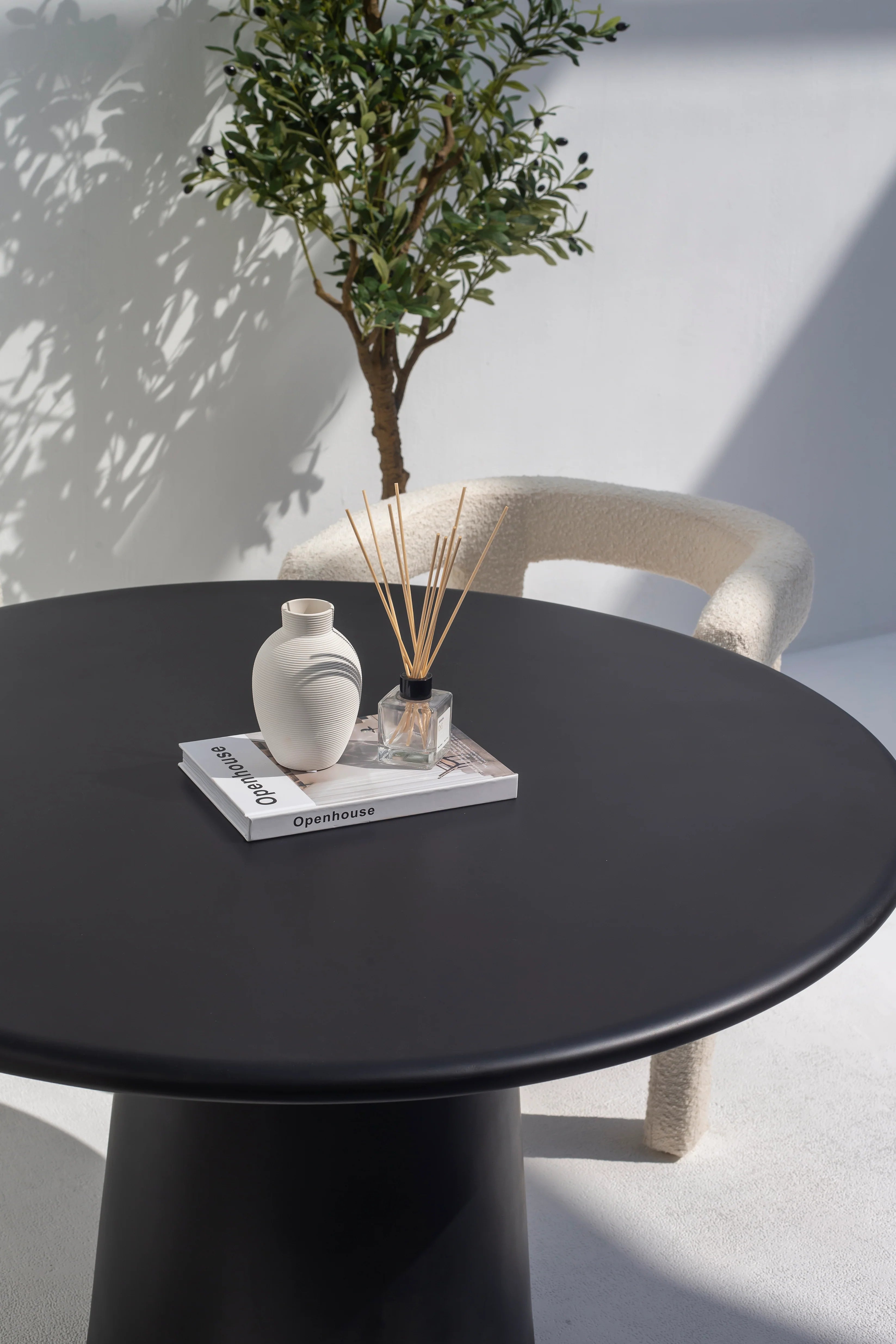 Clio Black Concrete Dining Table-GCC Home Center