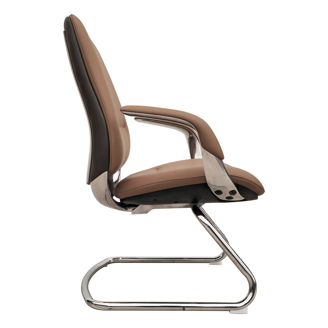 PU leather High Back Office Chair - Brown-GCC Home Center