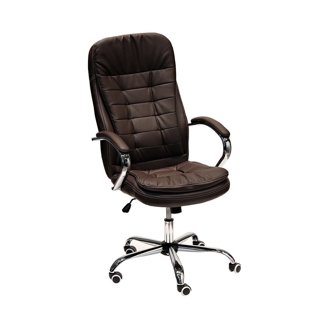 PU Leather High Back PU Leather Chair With Height Adjustable And Arm Rest-GCC Home Center