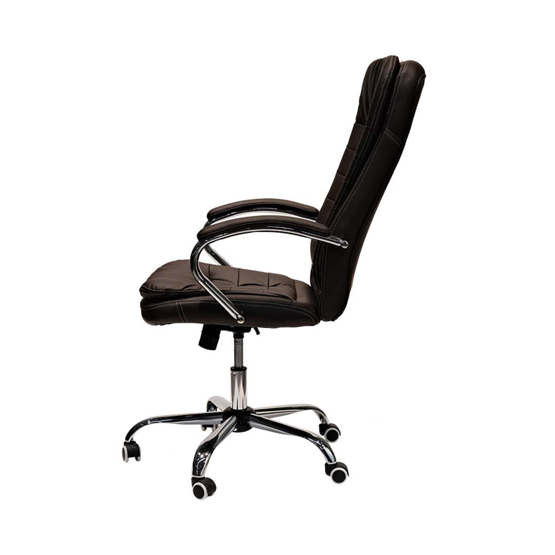 PU Leather High Back PU Leather Chair With Height Adjustable And Arm Rest-GCC Home Center