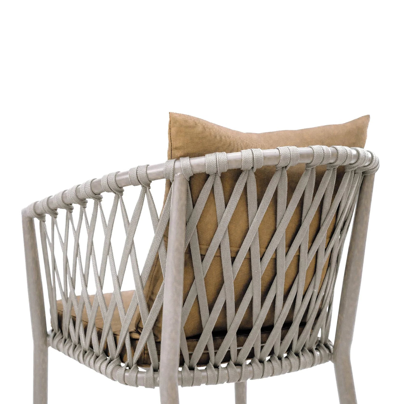 Aluminum & Rope Chair With Cushion-GCC Home Center