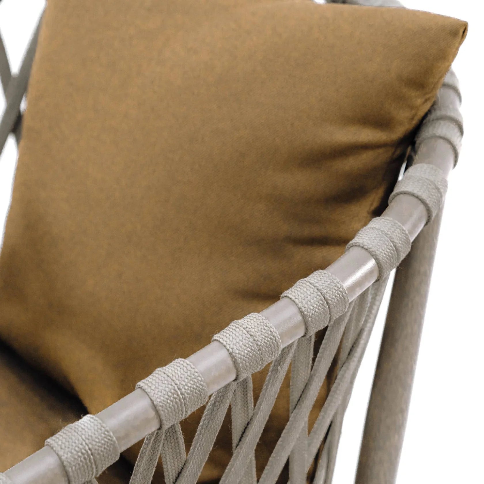 Aluminum & Rope Chair With Cushion-GCC Home Center
