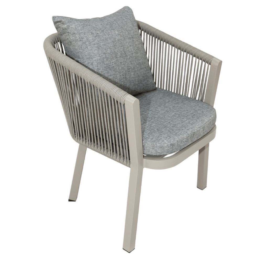 Luxurious Aluminum Frame WPC 8-Seater Outdoor Dining Set with Cushions for Balcony and Backyard-GCC Home Center